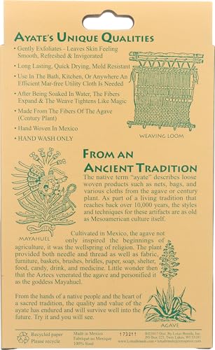 Ayate Exfoliating Washcloth - Agave Fiber Body & Face Cloth