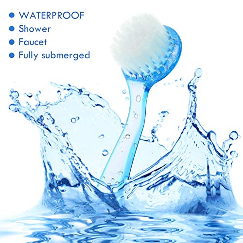 3-Pack Facial Cleansing Brush Set - Soft Bristle Face Scrubber