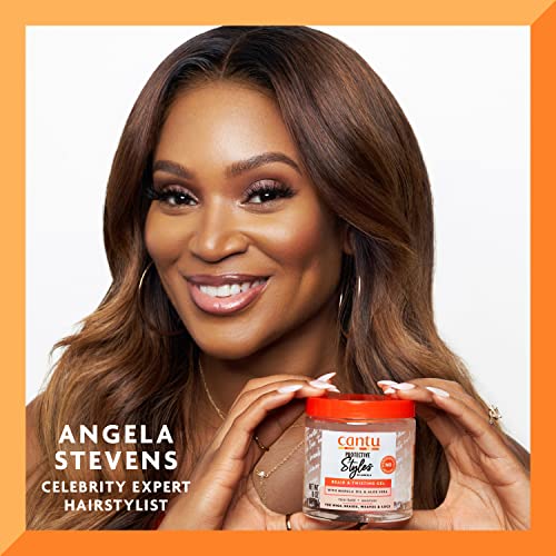 Cantu Protective Styles by Angela Braiding & Twisting Gel with Marula Oil & Aloe Vera, 8 Ounce (Pack of 2)