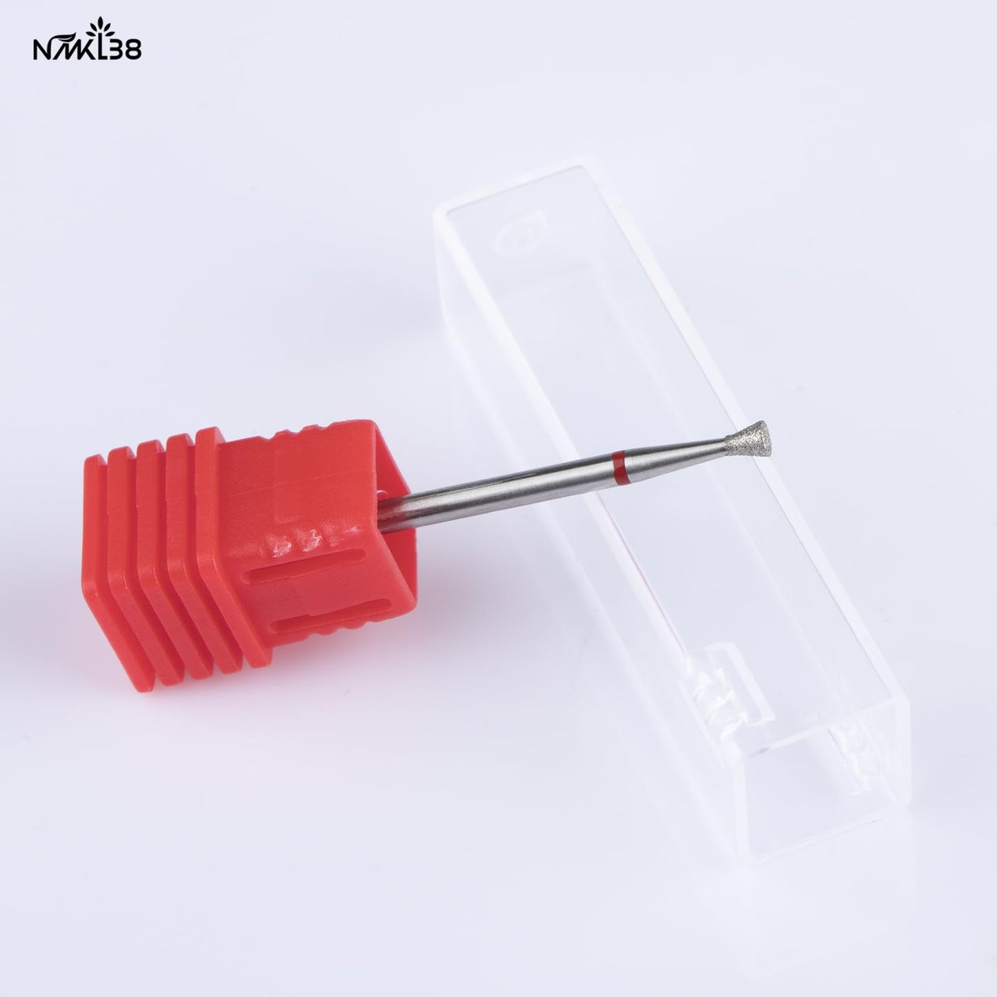 NMKL38 3/32" Tapered Diamond Nail Drill Bit Rotary Cuticle Clean Burr Nail Art File for Electric Drill Machine Manicure Pedicure Tool (03D-F)