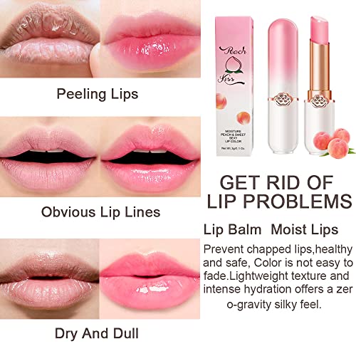 BINGBRUSH Color Changing Peach Lipstick Set - 2 Pcs