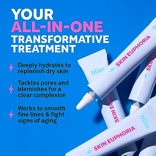 Bliss Skin Euphoria Daily Skin Perfecting Face Serum - Anti Aging, Hydrating for Dry Skin, Brightening Skin Care Hyaluronic Acid, Niacinamide and Peptides
