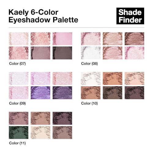 BINGBRUSH 6-Color Eyeshadow Palette, Waterproof Matte & Shimmer