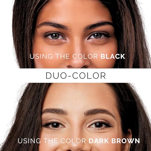 Dual-Color Eyebrow Stamp Stencil Kit with 9 Reusable Stencils