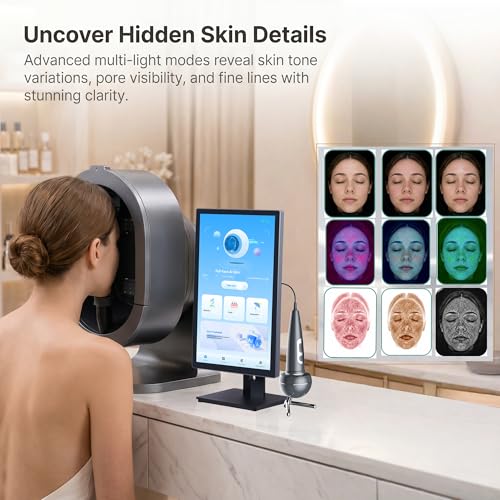 AI Skin Analyzer with UV Light & Scalp Viewer