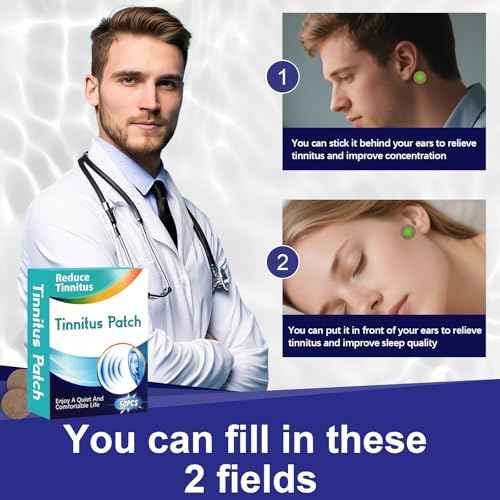 Tinnitus Relief for Ringing Ears, Tinnitus Relief Patches, Effective Tinnitus Treatment can Reduce Tinnitus, Relieve Hearing Loss, and Improve Ear discomfort, 50PCS-A