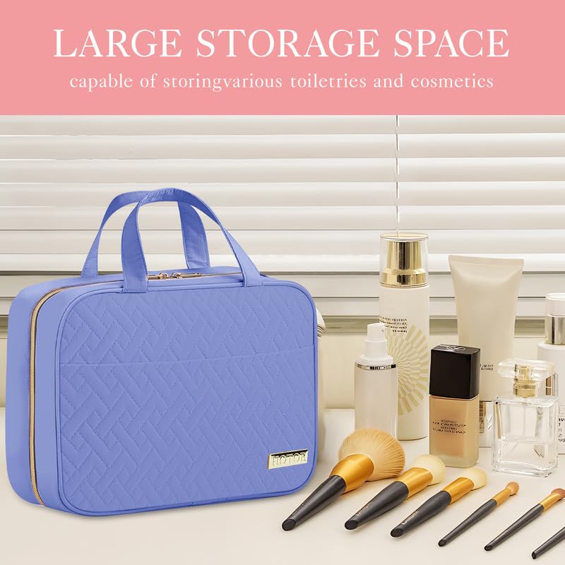 HOTOR Hanging Travel Toiletry Bag for Women & Men Aegean Blue