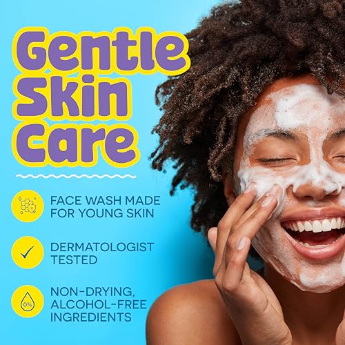 BeYoutiful Cleansing Face Wash, Preppy Skin Care for Teens, Boys and Girls, Gentle and Safe Skincare for Acne, Facial Cleanser, Sulfate and Paraben Free, 5 fl oz.