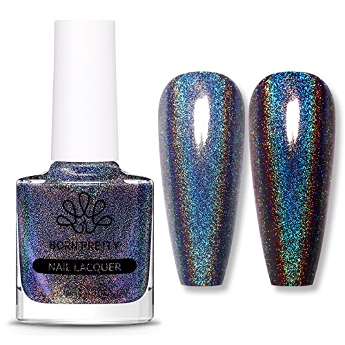 Born Pretty Holographic Black Nail Polish 10ml