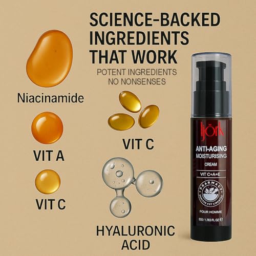 Men¡¯s Anti-Aging Cream for Face and Neck | Male Anti Wrinkles Cream for Face, Neck and Hand.