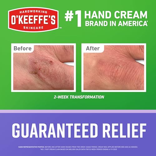 O'Keeffe's Working Hands Night Treatment Hand Cream for Dry Hands, 7 oz