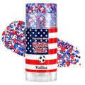 4th of July Glitter Stick - Waterproof Red White Blue Body Glitter
