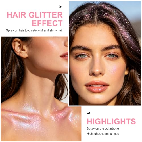 Body & Hair Glitter Spray - Sparkling Pink Shimmer Powder