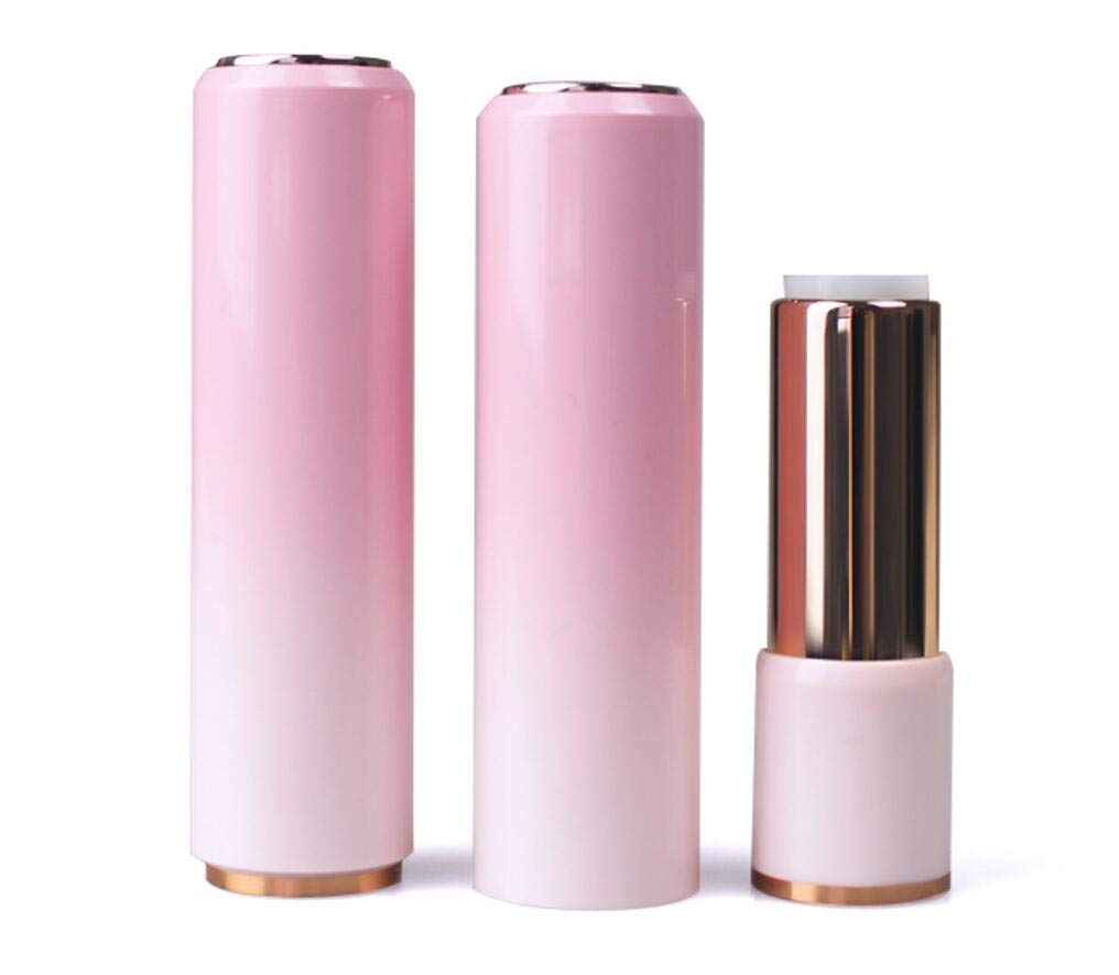 3.5ML Gradient Pink Lipstick Tubes - Cherry Blossom Pink Empty Plastic Lip Balm Container - Round Refillable for DIY Homemade Lipstick, 10 Pack