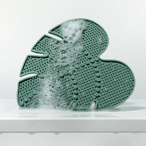 EcoTools Makeup Brush Cleansing Pad, Brush Cleaner Mat For Deep Cleaning Tools, Use With Makeup Brush Shampoo, 100% Silicone, Easy To Clean, Features Suction Cup For Easy Usage, Cruelty-Free, 1 Count