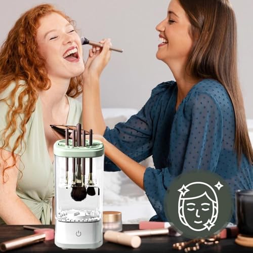 Automatic Makeup Brush Cleaner Machine - Fast Cleaning & Drying