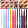 12 Colors Waterproof Gel Eyeliner Pencil Set - Long-Lasting Matte