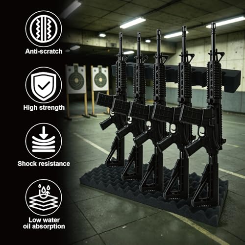 Gun Safe Organizer Foam Rack 2-Pack with Magnetic Strip