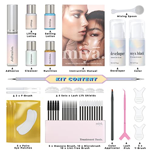 MIYA LASH Ultimate Lash & Brow Lamination Kit & Eyelash Growth Serum Bundle