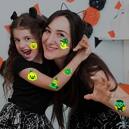 Winthrop 240 Pcs Glow in Dark Halloween Temporary Tattoos
