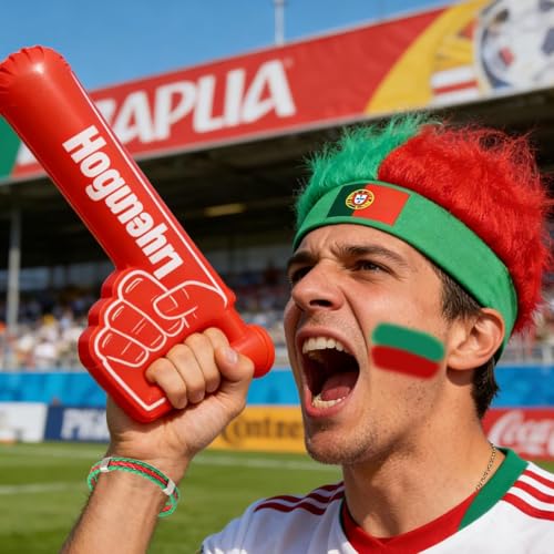 Portugal Fan Celebration Kit - Scarf, Face Paint, Headband & More
