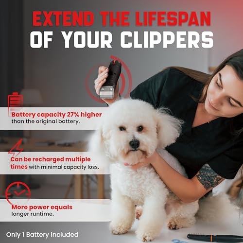 High-Capacity Replacement Battery for Andis PowerGroom AGR and BGR Clippers. NiMH, 2100mAh, Japanese Cells. Compatible with Andis Cordless Clippers: Bgrc. Long-Lasting Power for Andis Bgrc Clippers