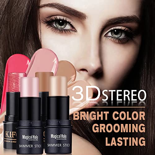 4-in-1 Contour Stick Kit - Blush, Bronzer & Highlighter