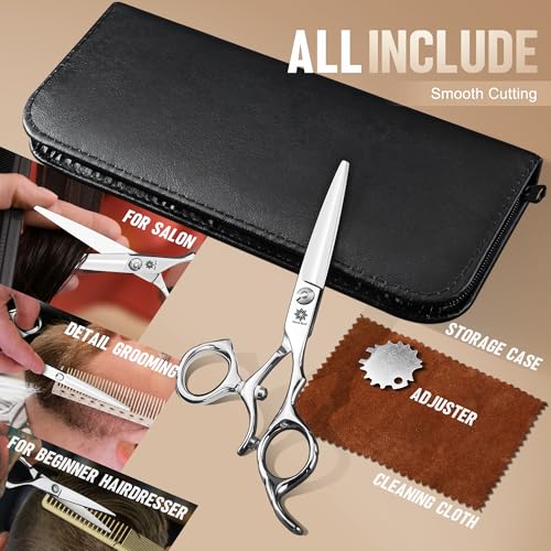 Dream Reach 6" Swivel Hair Scissors - 440C Convex Razor Edge