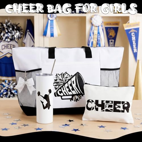Cheerleader Gifts Set - Tote Bag, Tumbler & Accessories