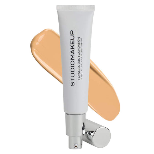 StudioMakeup Flawless Skin Liquid Foundation - 1 fl oz Lightweight Full Coverage Foundation for All Skin Types - Ultra Hydrating Foundation for Luminous Finish - Long Wear Foundation Makeup