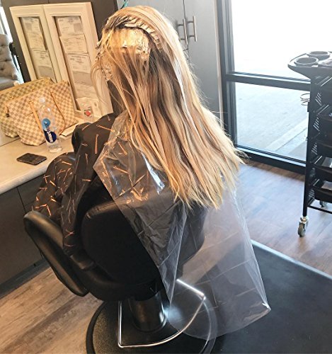 FRAMAR Backwards Bib Disposable Hair Cutting Capes, 50 Pack