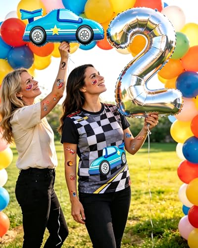 216 Pcs Two Fast Race Car Temporary Tattoos for Party