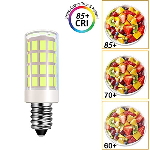 LED Makeup Mirror Bulb Replacement Mirror for Cosmetic Vanity Makeup Mirror with Single Double Sided Lighted Magnification,4W Equivalent to 40W Incandescent Bulb (4-Pack Daylight White)
