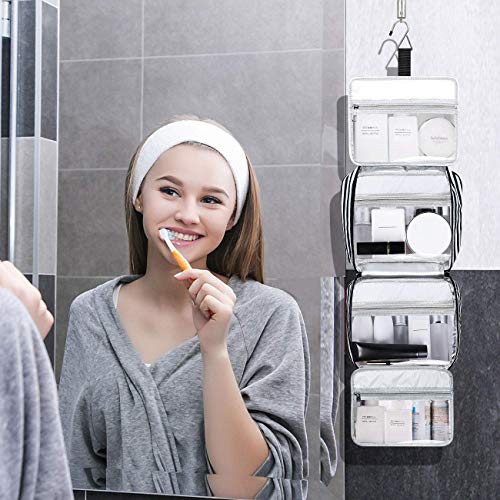 Bosidu Hanging Travel Toiletry Bag - Large Capacity Organizer
