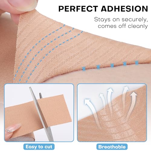 Tattoo Hiding Tape 2'' x 16.4Ft Waterproof Cover, 2 Rolls