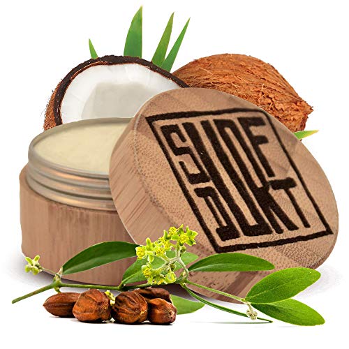 SurfDurt: Original Reef Safe Sunscreen - Eco Friendly - Water Resistant - Organic Material - Made in USA - BAMBOO CONTAINER (Tan - SPF 30) 2oz