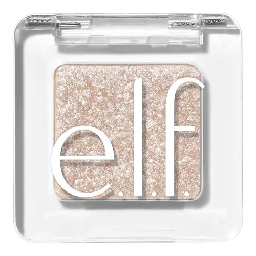 e.l.f. Fine as Fleck Glitter Eyeshadow White Hot 0.07oz - Party-Ready Sparkle Topper
