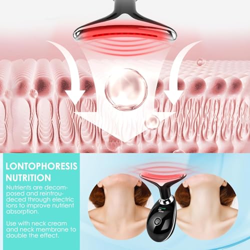Doset Facial Massager with Red Light Therapy & 7 Colors