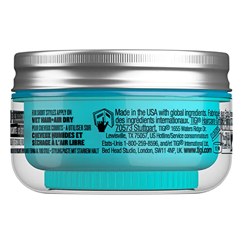 TIGI Bed Head Manipulator Texturizing Putty, Firm Hold Styling Putty for Short to Medium Hair