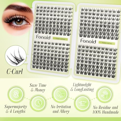 Wispy Lash Clusters 10-16mm C Curl - 320Pcs DIY