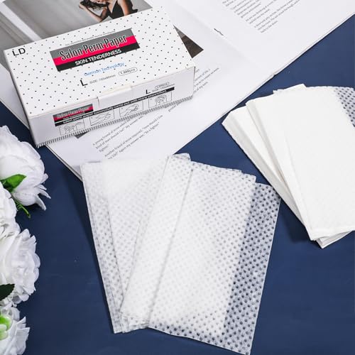 Eldraqth 1000 Pcs Perm Paper End Wraps for Hair Perming Salon & Home Use