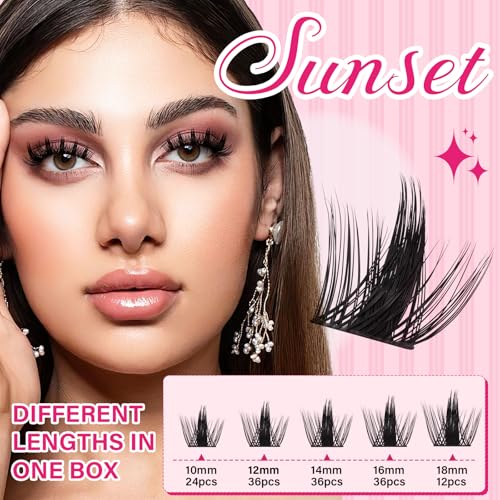 PRO LASHBEAUTY Manga Lash Clusters - Sunset 10-18mm Mix