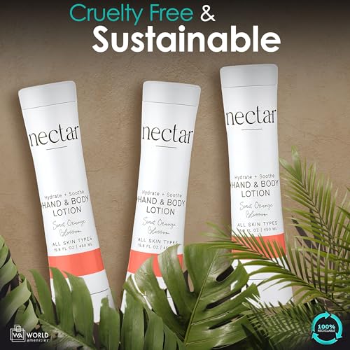 World Amenities Nectar Squeeze Cartridge Hand and Body Lotion - Moisturizing Lotion in a Squeeze Bottle