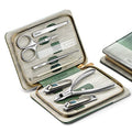 8-Piece Stainless Steel Manicure and Pedicure Set with PU Leather Case