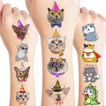 96 PCS Cat Temporary Tattoos for Kids - Party Favors