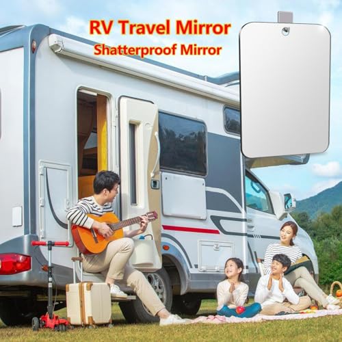 2-Pack Shatterproof Shower Mirror 11 x 8 In - Shaving & Travel