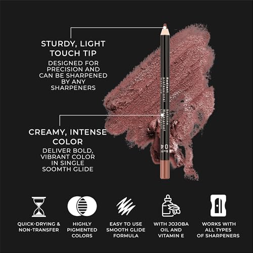Waterproof Lip Liner Pencil in Heather - Long Lasting & Creamy