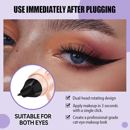 Winged Eyeliner Stamp Pen, Dual End Waterproof Cat Eye Liner
