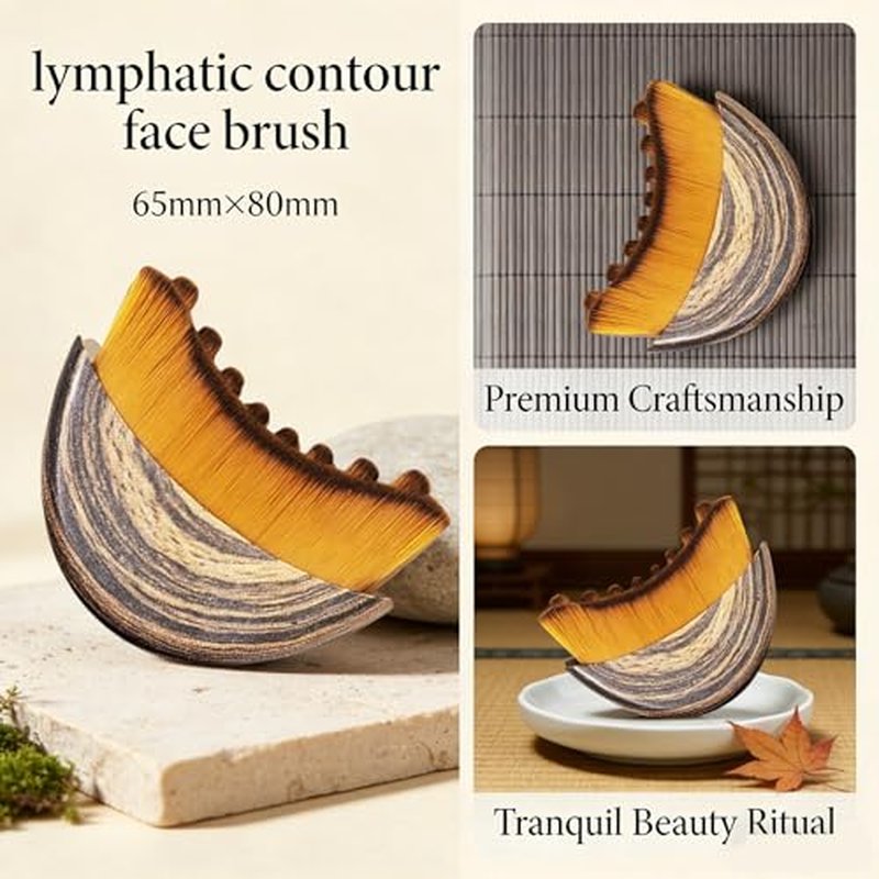 Lymphatic Face Brush 2-Pack - Depuffing & Gua Sha Sculpting