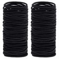 200 Pack Black Hair Ties - Small Elastics for All Hair Types